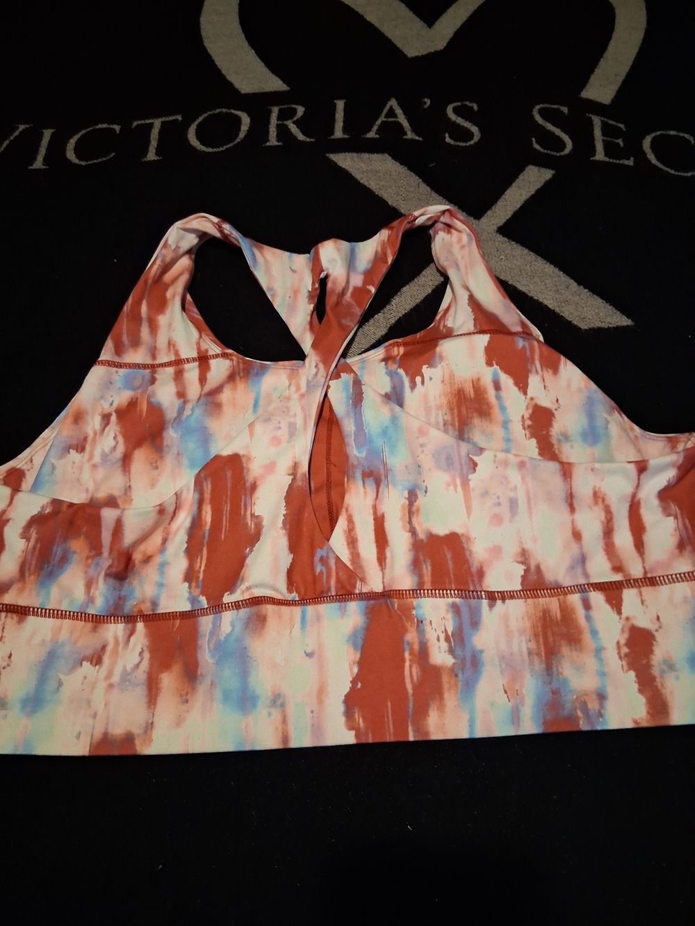 BRISAS Rust Multi Tie-Dye Racerback Sports Bra - Picture 5 of 5